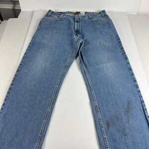 Y2K Levi's Silver Tab Jeans Men's 35* Relaxed Straight Blue Stained Denim Tag 36